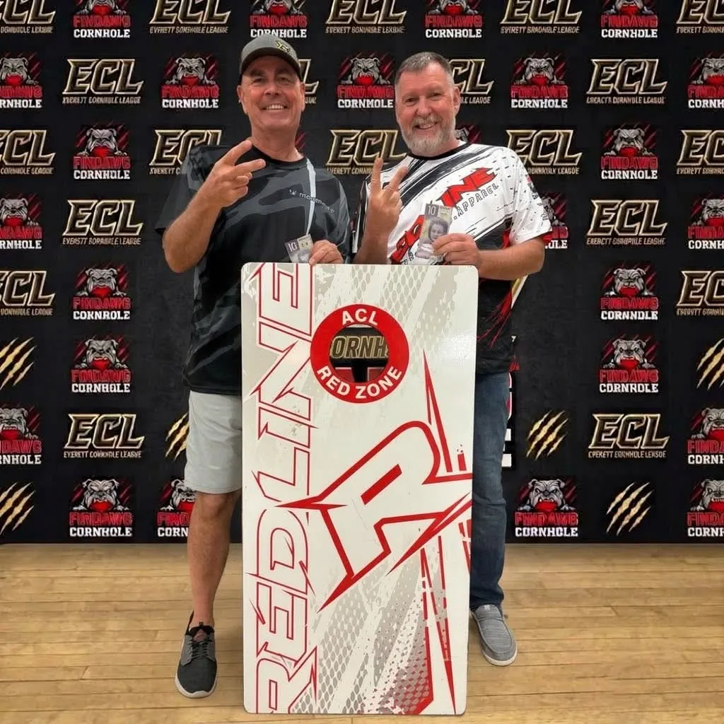 Everett league winners at the ECL backdrop